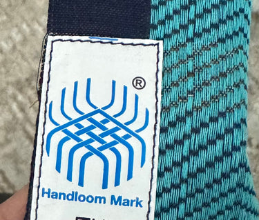 ShopNaya Exclusive | Handwoven | Pure Cotton Saree | Jamdani Weave | No Blouse | Sky Blue | Thread Work | Ships from California